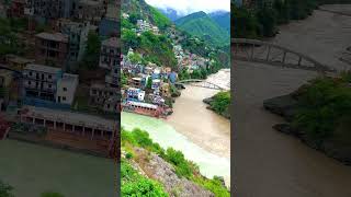 Devprayag Sangam Alaknanda and Bhagirathi 🌊￼ [upl. by Laerol64]