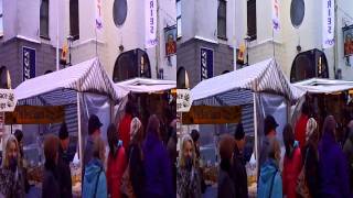 Ulverston Dickensian Christmas Festival  3D part 4 [upl. by Ellerehs]