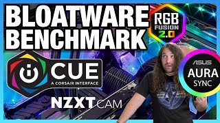 Bloatware Benchmark RGB Software vs Performance iCUE CAM amp More [upl. by Arden]