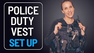 New Police Outer Carrier Vest Setup with New Duty Belt Setup  Cop Mom  Police Duty Gear [upl. by Hgalehs]