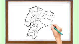 DIBUJAR MAPA POLITICO DE ECUADOR [upl. by Eeldarb27]