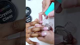 Easy steps to a French Manicure using NuGenesis dip powder [upl. by Cis594]