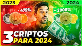 3 CRIPTOMOEDAS PROMISSORAS PARA INVESTIR PARA 2024 [upl. by Anaek]