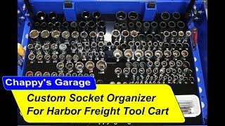 Custom Socket Organizer for Harbor Freight Tool Cart [upl. by Kaia]