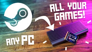 Make your own external Steam Games drive  TUTORIAL [upl. by Ahsirtal]