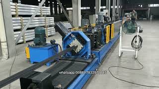 C Purlin Steel Roll Forming Machine Galvanized C Channel Roll Former for Construction Building [upl. by Danyelle]