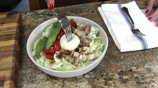 How to make BBQ Chicken Cobb Salad [upl. by Eineg]