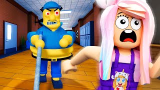 Escaping The Evil School Janitor Roblox Story [upl. by Botnick]