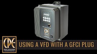 Programming your VFD to work with a GFCI plug [upl. by Compton179]