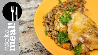 Baked Herb Chicken amp Lentils [upl. by Ier]