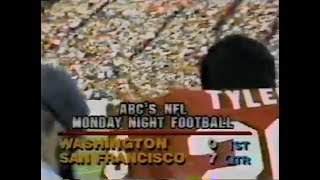 1984 Week 2 MNF  Redskins vs 49ers [upl. by Refotsirhc]