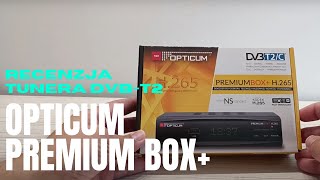 Opticum Premium Box  recenzja tunera DVBT2 H265 HEVC [upl. by Huebner]