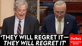 MUST WATCH John Kennedy Issues Blunt Warning To Schumer Democrats Over Mayorkas Impeachment [upl. by Lledrac3]