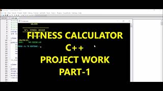 FITNESS CALCULATORBMI CPP PROJECT c project [upl. by Donahue]