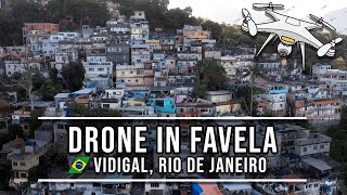 Drone in Favela of Rio de Janeiro  Vidigal Brazil 2022 [upl. by Ardrey]