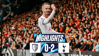 AFC BOURNEMOUTH 02 TOTTENHAM HOTSPUR  PREMIER LEAGUEHIGHLIGHTS [upl. by Aniaz]