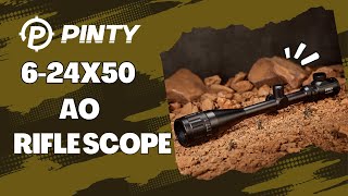 Pinty 624x50 AO Rifle Scope Rangefinder Illuminated Optics [upl. by Nnagem]