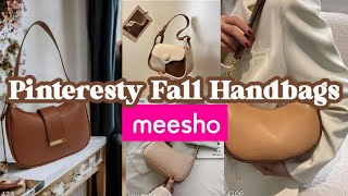 Pinteresty Fall Season Handbags under ₹400 😍  meeshohaul meeshofinds fallseason handbags [upl. by Margeaux]