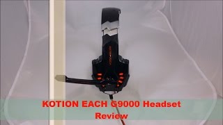 EACH G9000 KOTION Headset ReviewPerfect For Gaming [upl. by Refanej]