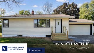 105 N 9TH AVENUE VINTON IA  MLS  202405633 Coldwell Banker Hedges Realty [upl. by Yelbmik]