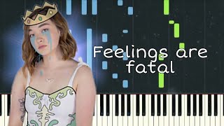 Mxmtoon feelings are fatal piano tutorial [upl. by Palladin]