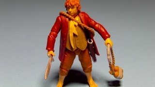 THE HOBBIT 3 34quot Inch BILBO BAGGINS ACTION FIGURE MOVIE TOY REVIEW [upl. by Llenod]