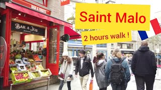 ⁴ᴷ Walking Saint Malo Bretagne France 🇫🇷 4K [upl. by Marella84]