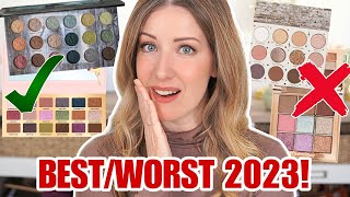 The BEST AND WORST MAKEUP of 2023EYESHADOW PALETTES [upl. by Dikmen]