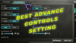 BEST PUBG SETTING  ADVANCE CONTROLS FULL GUIDE  57 REFLEX [upl. by Ziza972]