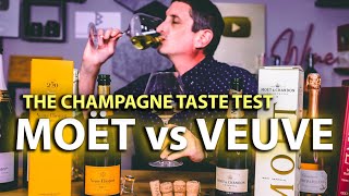 Champagne Tasting Veuve Clicquot vs Moët amp Chandon — Which is Better [upl. by Spancake865]