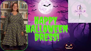 Happy Halloween Circle Skirt Dress Come Sew With Me [upl. by Akirdnas1]