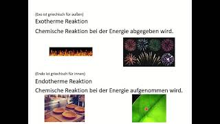 Energie bei chemischen Reaktionen [upl. by Nahsaj]