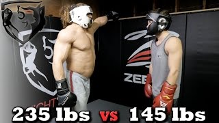 Bodybuilder vs MMA Fighter Jujimufu Sparring Shane Fazen [upl. by Mayman]