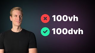 Use 100dvh not 100vh CSS Units [upl. by Dranreb]