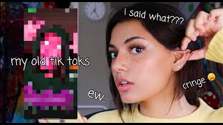 reacting to my old tik toks  Noor Dabash [upl. by Asyla]