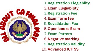 All About CA Final May 2025 Exam [upl. by Akinat]