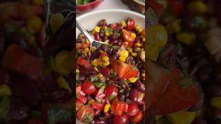 MexicanInspired Bean Salad Packed with veggie goodness  full recipe on our website beansalad [upl. by Aihsital]