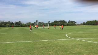 Marcus Laquie of Mapola FC Academy Strikers movement session at the SFA UEFA B course [upl. by Medora758]