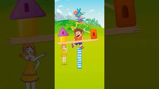 Will Mario Fall Help Him Balance and Transform FUNNY ANIMATION Shorts Mario Transform Animation [upl. by Sokcin3]