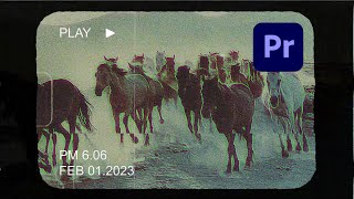 Free Vintage VHS Overlay for Premiere Pro – Authentic Film Grain Effect [upl. by Felicio]