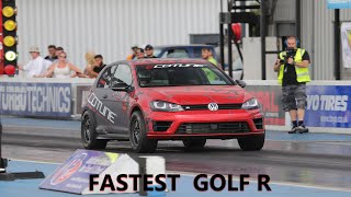 2023 MK8 Golf R 060 amp 14mi Runs STOCK  Dragy Verified [upl. by Mharg190]