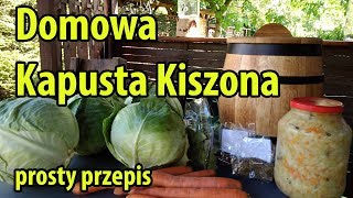 Przepis na kiszoną kapustę wg Malinowego nosa [upl. by Poppo14]