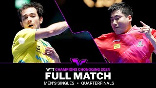 FULL MATCH  Hugo Calderano vs Liang Jingkun  MS QF  WTTChongqing 2024 [upl. by Nnahoj378]