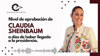 Nivel de aprobación de Claudia Sheinbaum a días de haber llegado a la presidencia [upl. by Elizabeth]