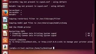 MUNBYN How to install Linux Driver of UBUNTU ITPP047 ITPP080 ITPP068 [upl. by Boardman]