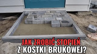 Jak zrobić stopień do domku z kostki brukowej codziśrobimy brukarzyoutube zróbtosam [upl. by Aterg]