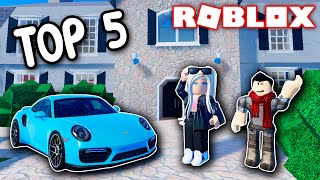 TOP 5 JUEGOS DE ROLEPLAY EN ROBLOX 🏠🌳  TOP 5 ROBLOX [upl. by Refinnaej616]