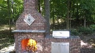 How to Build a Brick Fireplace  DIY  Part 1 of 5 [upl. by Yalcrab508]