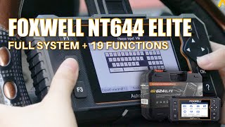 Foxwell NT644 Elite Full System OBD2 Diagnostic Tool  OBDZON Review [upl. by Kelbee]