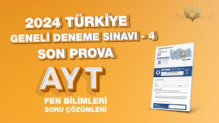 Bilgi Sarmal  Türkiye Geneli 4 Deneme Sınavı AYT Fen Bilimleri Soru Çözümleri [upl. by Spear]